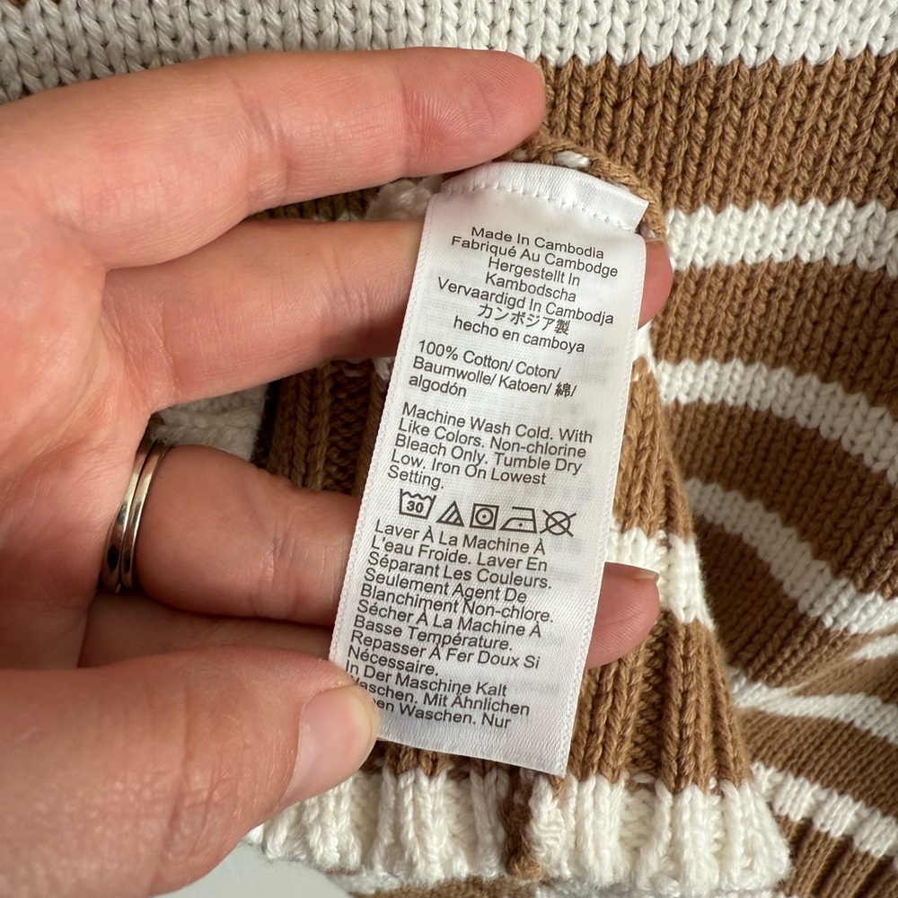 NWT J. Crew Rollneck Striped Sweater size Medium - Picture 10 of 11